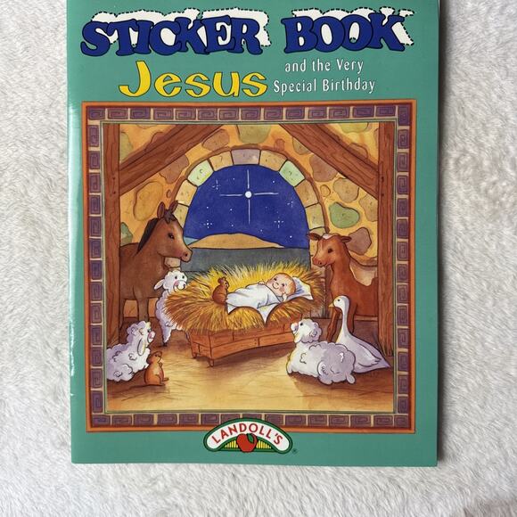 Vtg 1994 The Twelve Days of Christmas Jesus Sticker Book Landoll's Lot 5 - Picture 2 of 5